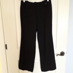 Ann Taylor Wool Blend Pinstripe Trousers Black Size 6